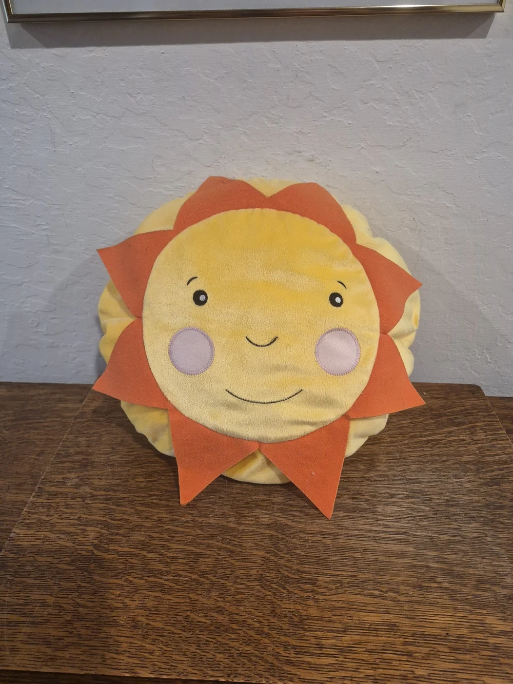 IKEA Soligt Yellow Sun Plush Throw Pillow Toy 12